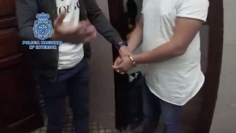 Imagen de uno de los detenidos en la Operación Galaxia. Imágenes facilitadas por la Policía Nacional (Foto TA)